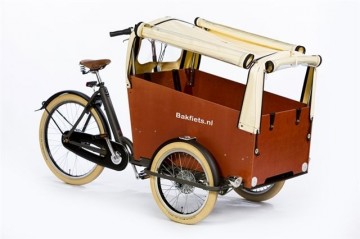 Tent CargoTrike met rits zwart