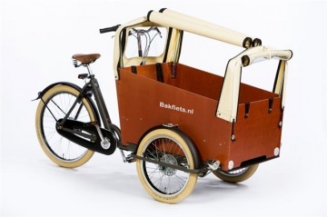 Tent CargoTrike met rits zwart