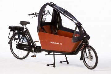 Bakfietsnl tent long 90procent open blauw