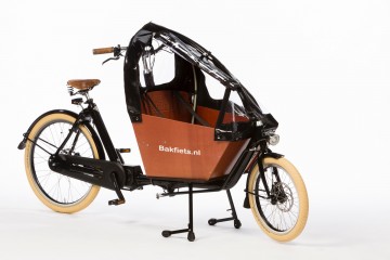 Bakfietsnl tent short 90procent open zwart