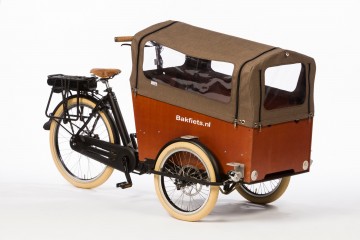 Bakfietsnl tent trike wide tweed