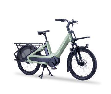 Groene Urban Arrow Breeze Longtail elektrische gezinsfiets