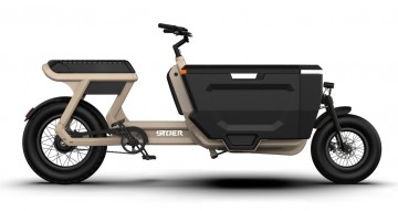 STOER CargoX elektrische bakfiets met buddyseat – kleur Desert Sand