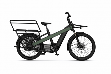 Brekr L250 Long Tail Plus met safety bar, twee kinderzitjes, voetenbeschermers en voetensteunen