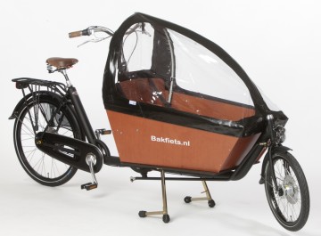 Tent Cargobike Long zwart