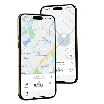 Tracefy SOLO app met live GPS locatie van Urban Arrow bakfiets