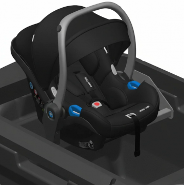 STOER CargoX Maxi-Cosi adapter bevestigd in bakfiets