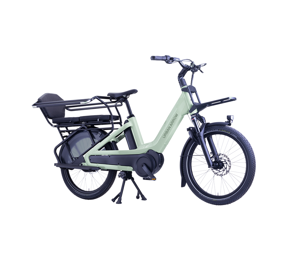 Detail van de Urban Arrow Breeze longtail e-bike – design en functionaliteit in balans