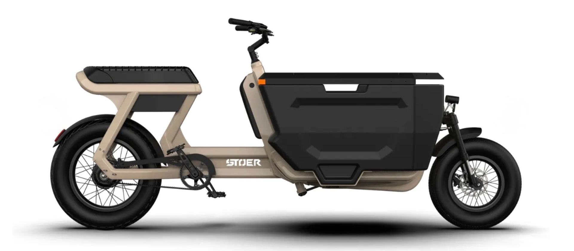 STOER Bike CargoX elektrische bakfiets – volledig zijaanzicht van het model